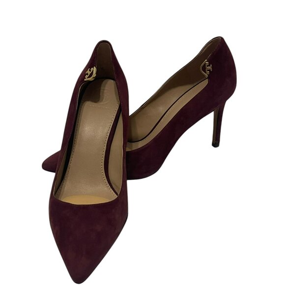 Tory Burch Shoes - Tory Burch Elizabeth 85mm heels Suede Leather Royal Port Size 8.5
